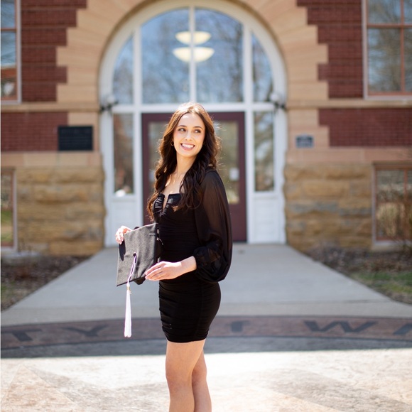 Hello Molly Black Long Sleeve Dress - Picture 2 of 4